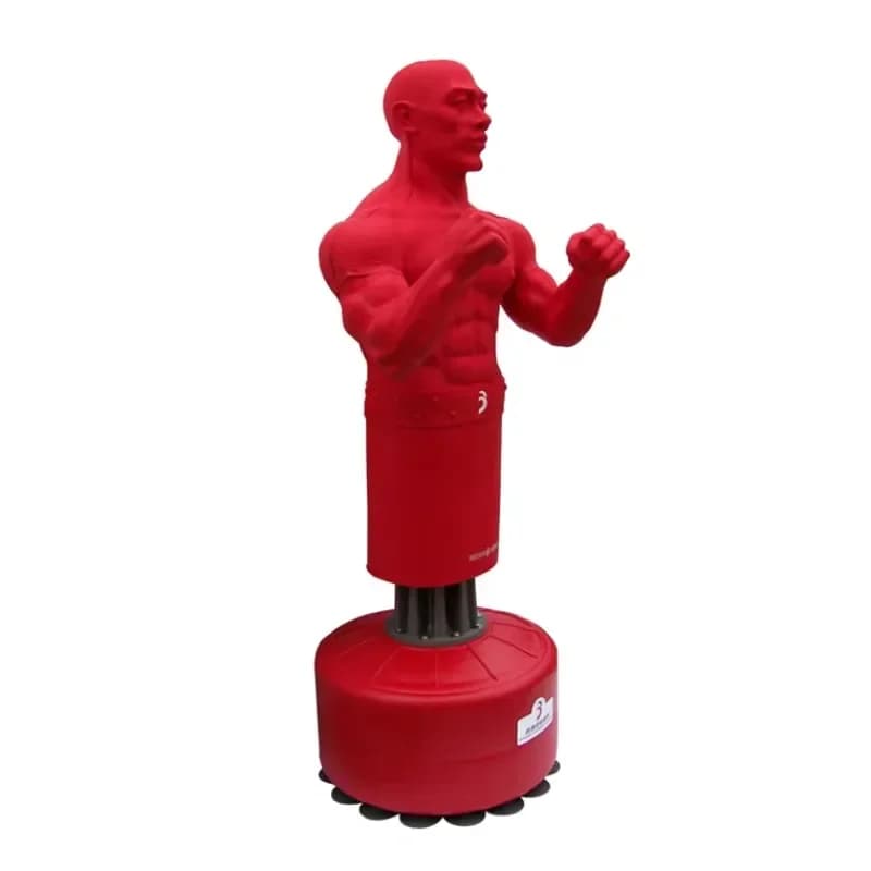 Human standing model boxing bag for training with MMA UFC competition