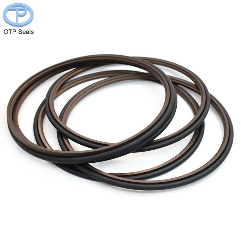 Custom Seals PTFE & O-Ring Combined Piston Rod Seal 255x282.3x9.5mm Step-Design Hydraulic Cylinder Seal Sealing Solutions OEM