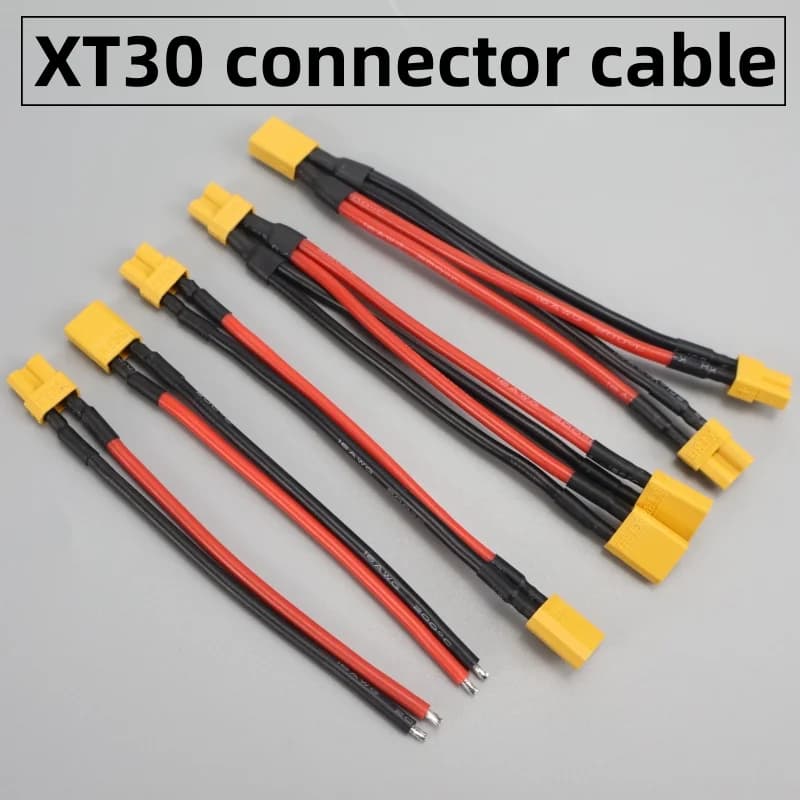 Cavo di Prolunga XT30 Maschio-Femmina 16AWG in Silicone per Batterie Lipo RC e Droni FPV