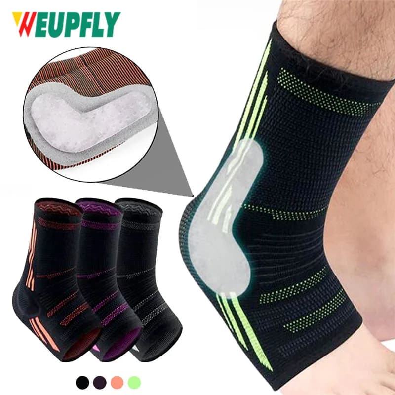 1 pezzo di supporto per caviglia, elasticità, corsa, sport, sicurezza, basket pressurizzato, protezione per caviglia, anti distorsione alla caviglia, copertura del piede