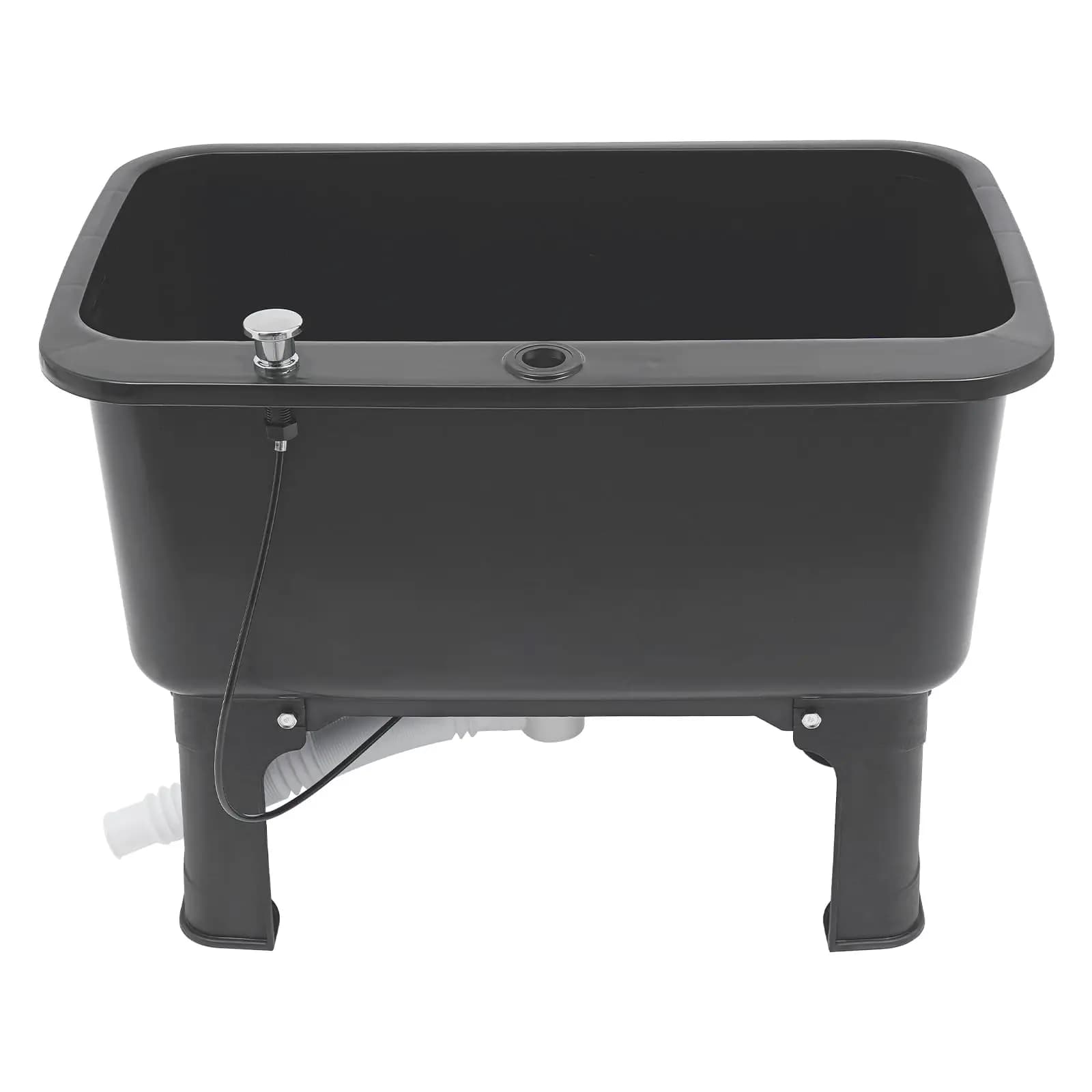 Commercial floor kitchen sink, plastic washbasin for mop, industrial washbasin for kitchen, bathroom, business garage (