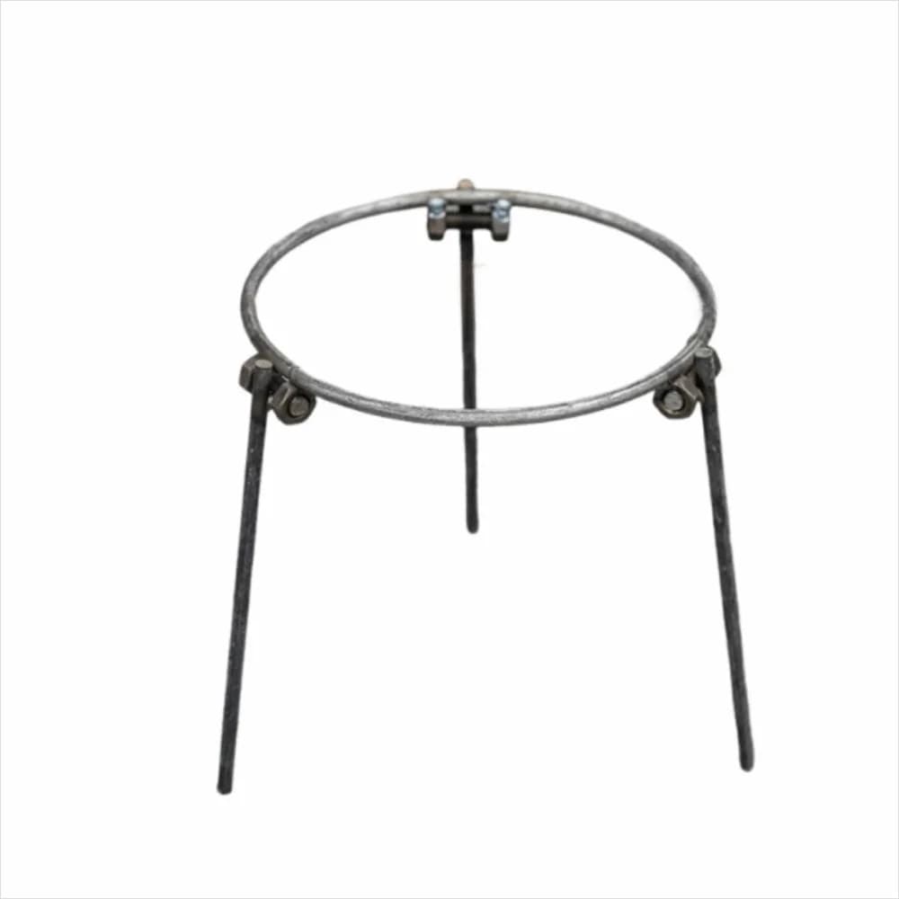 Supporto Pieghevole per Campeggio, Treppiede Rinforzato in Acciaio per Braciere, Struttura Resistente, Supporto Portatile per Grigliate