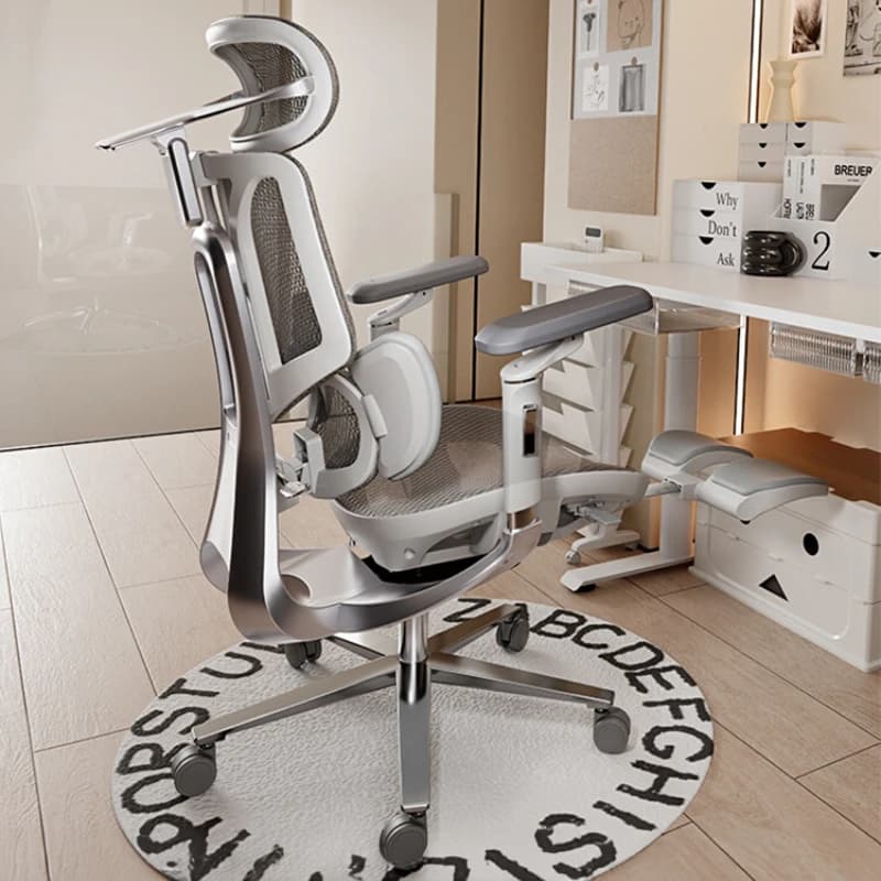 Sedia da ufficio ergonomica per computer Massaggio moderno nordico Comode sedie da gioco reclinabili Scrivania Mobili Sillas De Oficina bianchi