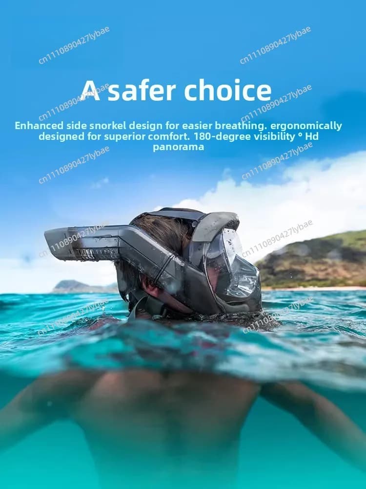 Snorkeling Mask Diving Goggles Adult Anti-fog Mask Full Dry Snorkel Equipment