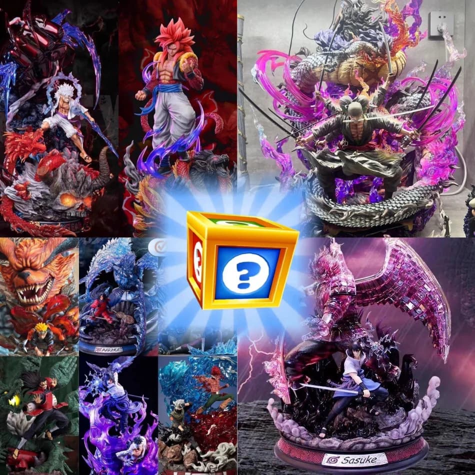 Hot Anime Series Figure misteriose Modello Statua Giocattolo Mistero Cieco Scatola Borsa fortunata Decorazione del desktop Anime Giochi Fan Regali a sorpresa