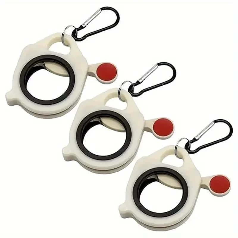 Organizzatore di fascette per cavi fluorescenti da 3 pezzi, porta fascette per cavi, strumento di archiviazione portatile per fascette per cavi elettrici