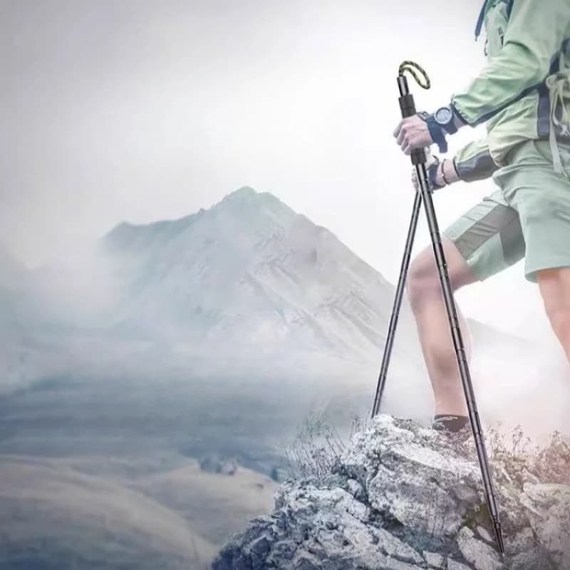 Multifunctional trekking poles for outdoors Anti-slip trekking poles Mountain climbing poles Hiking equipment