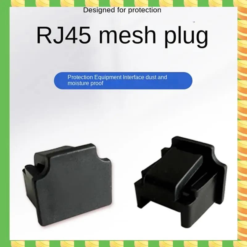 AB53 Router Switch Cavo di rete Interfaccia Cavo di rete per laptop Interfaccia RJ45 Tappo antipolvere Tappo antipolvere Nero