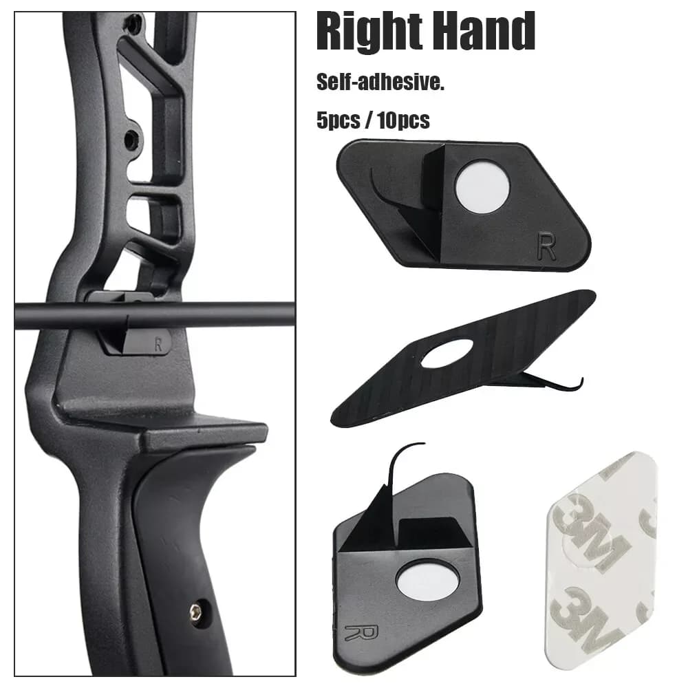 Archery Plastic Arrow Rests, Right Hand Recurve Bow, Target Practice, Hunting Shooting, Targeting Accessories, 5 Pcs, 10Pcs