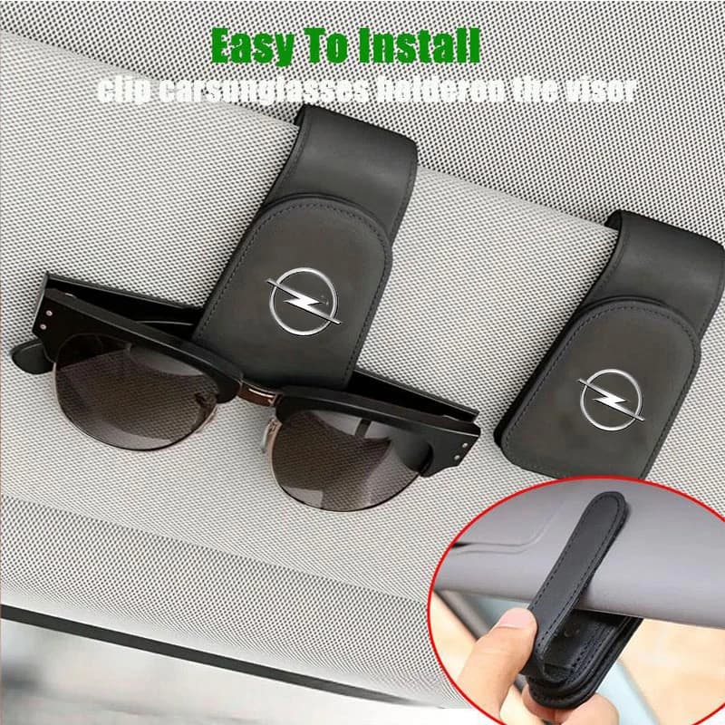Portaocchiali da sole per auto, clip per occhiali da sole per Opel Corsa Astra Mokka Grandland X Insignia Zafira Vivaro Combo Cascada