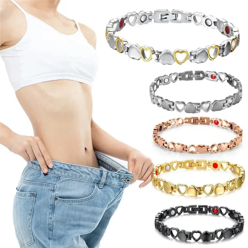 Healthy Magnetic Slimming Bracelet Woman With Charm Sexy Bracelet Man Bracelet for Weight Loss Heart Shaped Bracelet Jewelry Healthcare