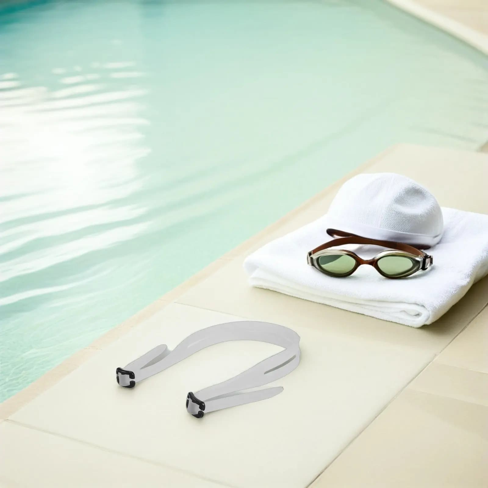 Cinturino di Ricambio in Silicone per Occhialini da Nuoto con Due Fibbie, Impermeabile e Regolabile, per Accessori da Immersione