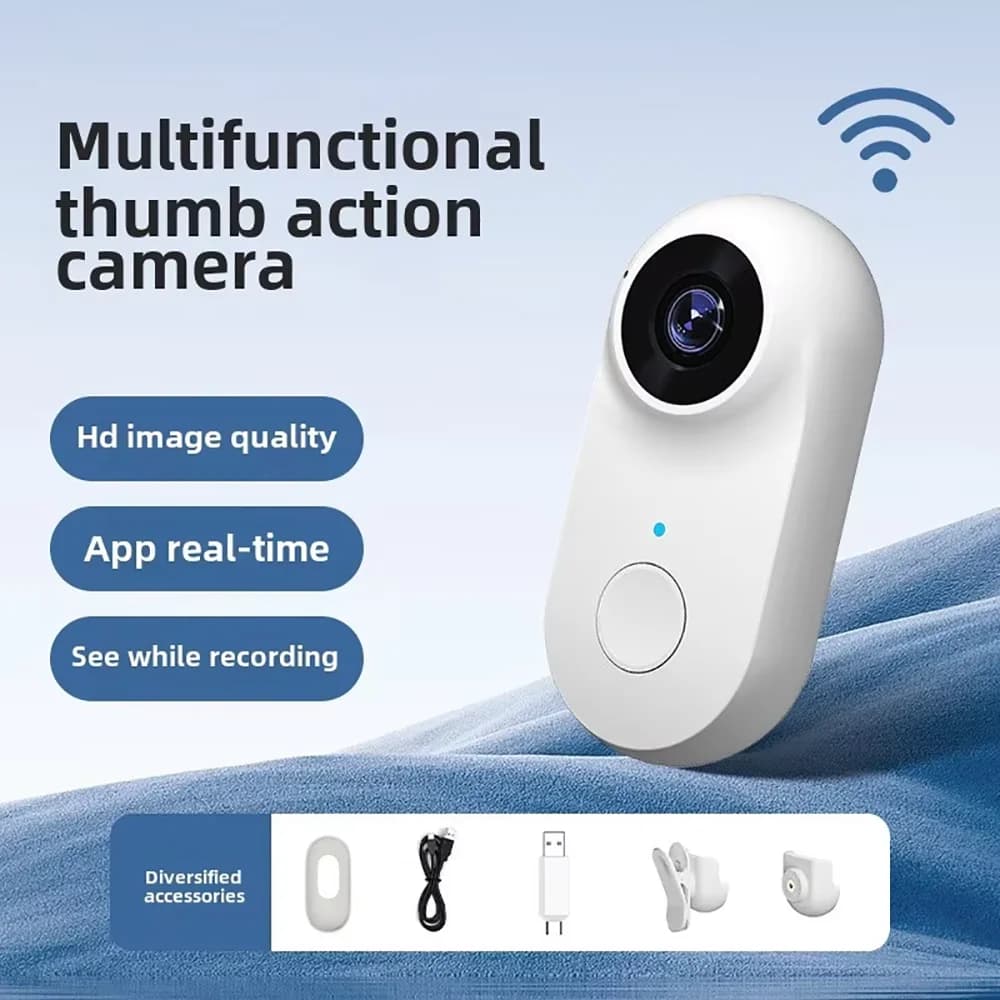 A100 HD 1080P 2K WIFI Collare per animali domestici Fotocamera CMOS Imaging MicroSD Registrazione video per cani/gatti Registratore di movimento sportivo per motocicli