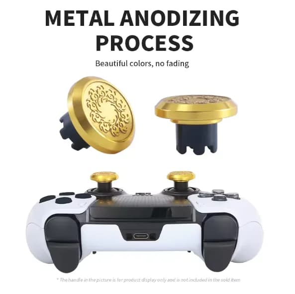 1set For PS4 PS5 Edge Elite Game Handle Controller Metal High and Low Rocker Cap Paddle Back Button Accessory