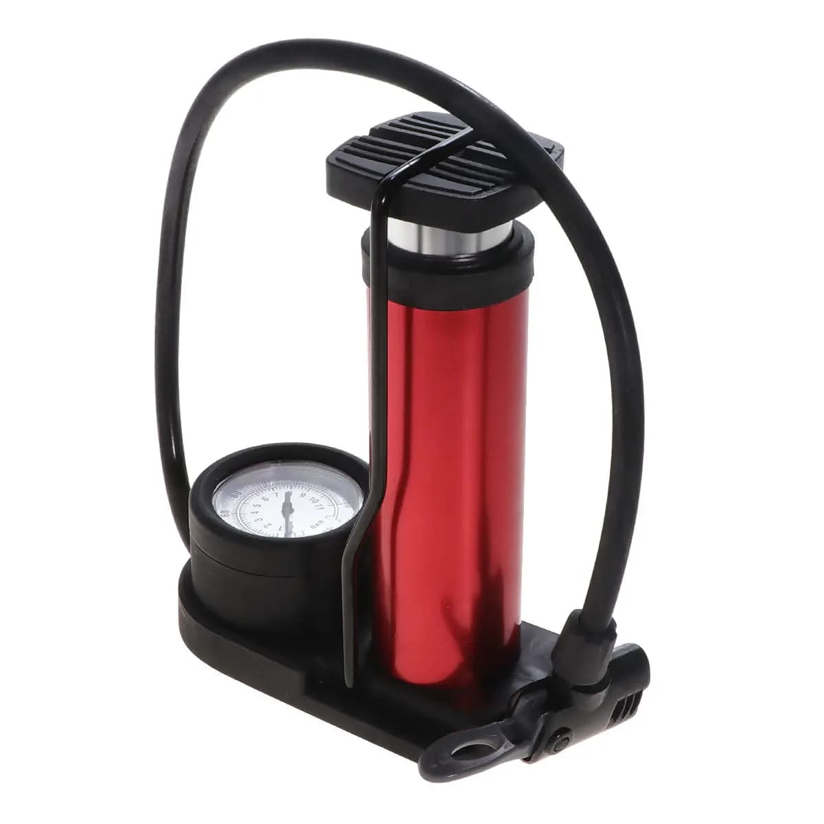 Mini Pompa Portatile per Pneumatici ad Alta Pressione, Gonfiatore a Pedale Compatibile con Valvole USA e Francesi, Gonfiatore per Biciclette