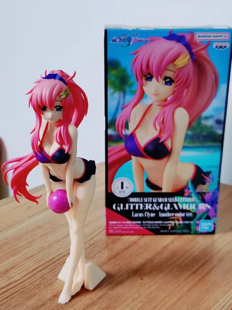Disponibile Banpresto Mobile Suit Gundam Seed Fascino scintillante Lacus Clyne Costume da bagno Figura Fascino Figurina Regalo