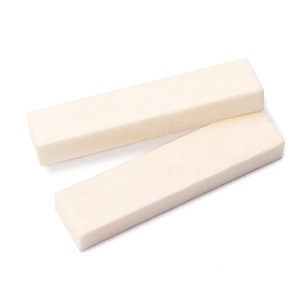 Natural Buffalo Bone Guitar Saddle Nut 5 Piece Set for Acoustic Guitar Ukulele Banjo 39x9x5mm Precision Fit