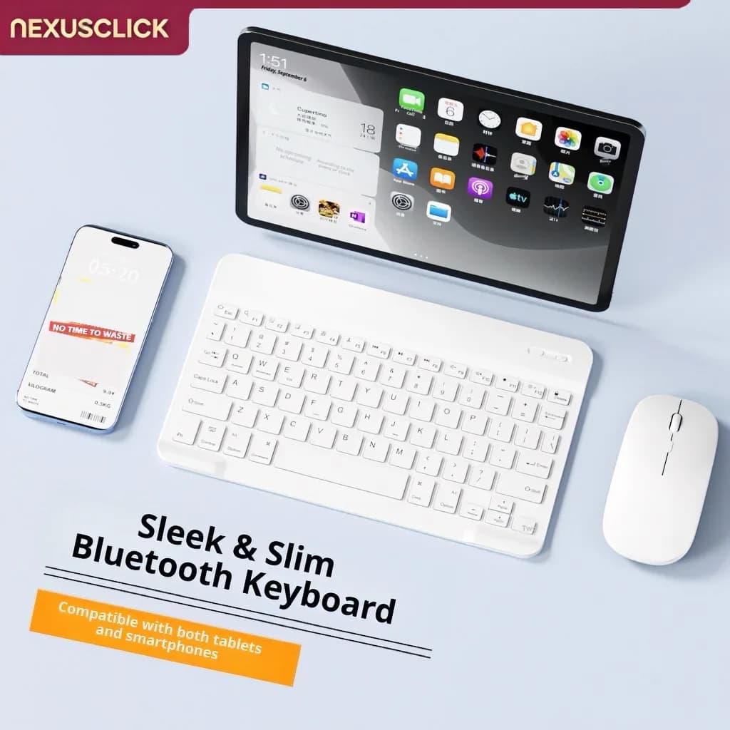 Wireless Keyboard Bluetooth-compatible Keyboard For Android IOS Windows Mini 78-Key Gaming Keybaord for PC iPad Tablet Keyboard