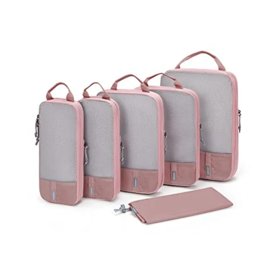 Set da 6/4/2 Cubi di Compressione per Viaggio, Organizzatori Leggeri per Bagagli, Borse Durevoli Salvaspazio, Accessori da Viaggio