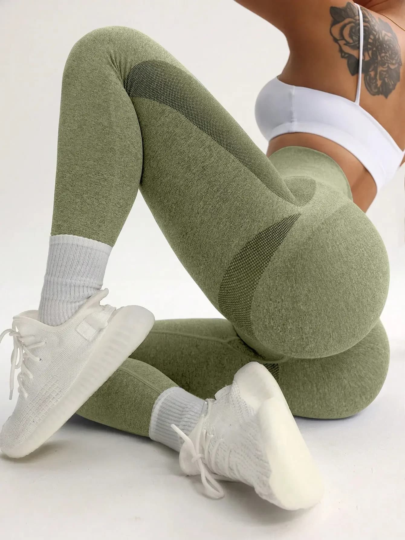 Leggings sportivi a vita alta senza cuciture da donna - Leggings modellanti per il controllo della pancia e il sollevamento dei glutei, ideali per corsa, ciclismo e yoga