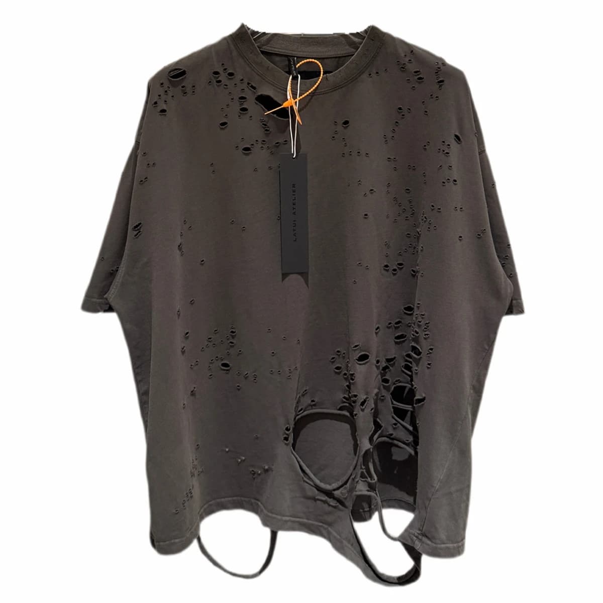 Destroy The Hole Nice Washed T Shirt Men Women Oversized T-shirts Heavy Fabric Unisex Vintage Top Tee