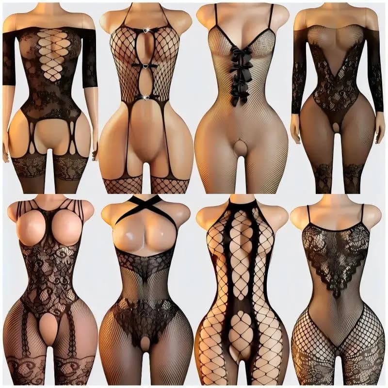 Set di lingerie sexy per donna, costumi erotici, abbigliamento da notte, body porno, intimo, babydoll, Call of The Night, bodystocking.