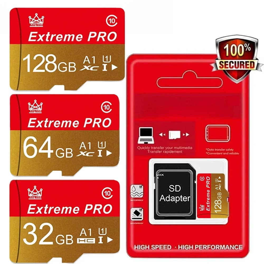 Scheda di memoria 16GB 32GB Mini SD Card 64GB 128GB 256GB MiniSD Max Ultra C10 TF card per monitoraggio cellulare