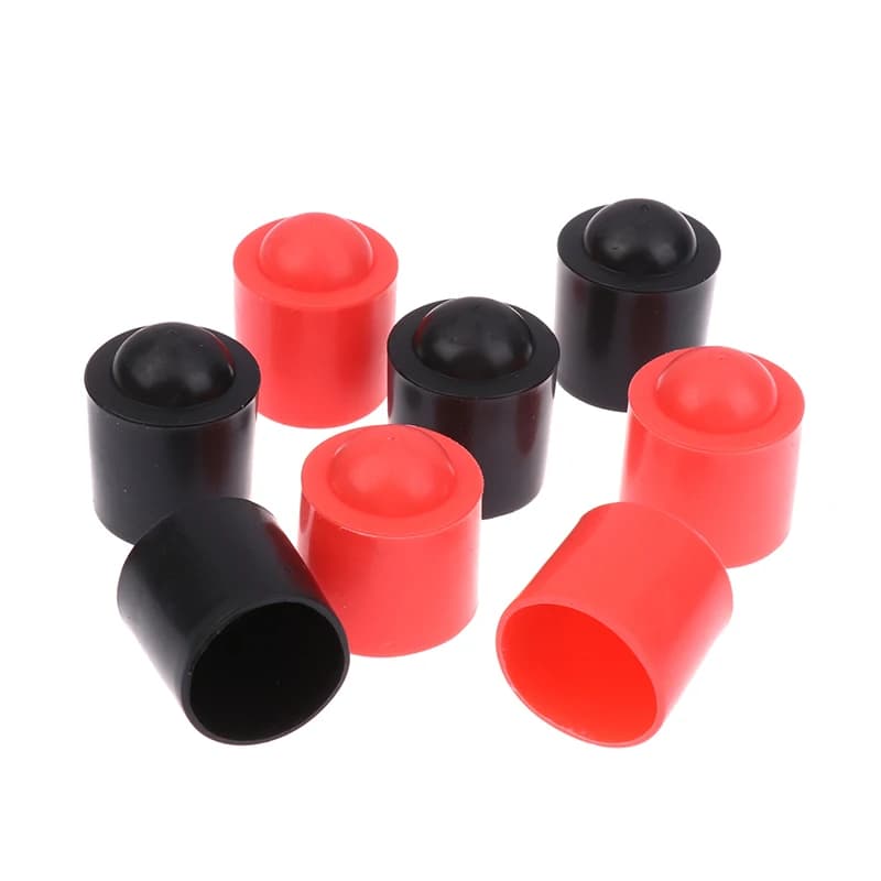 【F】10Pcs Rubber Billiard Cue Bottom Protective Cover Pool Cue Stick Cue Rod Protector Snooker Cover Billiard Cue Collision Cover