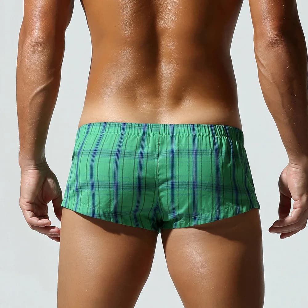 Pantaloni da spiaggia boxer fonte produttore pantaloni freccia da uomo plaid 100% cotone transfrontaliero da uomo 250507