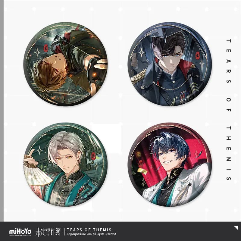 Prevendita: Badge in Latta Anime Tears of Themis Luke Pearce di MiHoYo, Ornamento di Compleanno, Regali di Halloween, Collezione Cosplay
