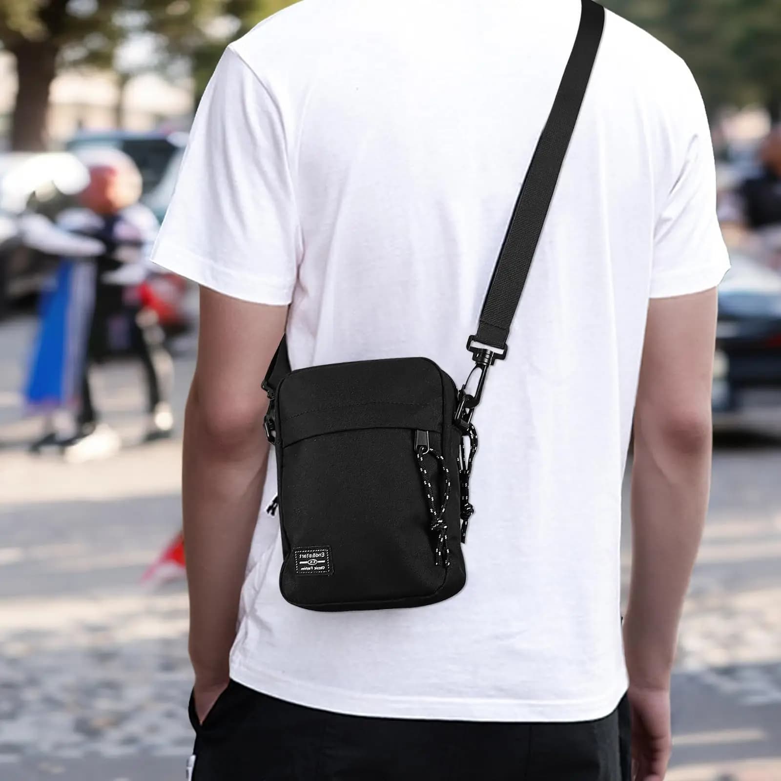 Phone Wallet Purse Crossbody Bags for Men Women Travel Shoulder Bag Small Casual Messenger Handbag for Work Hiking Traveling