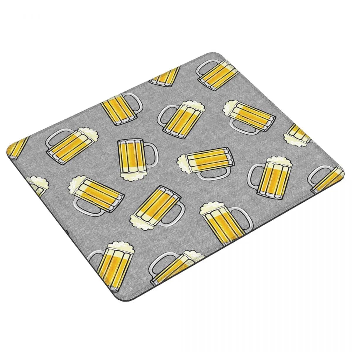 Boccale di birra - Tappetino per mouse grigio Tastiera per computer Tappetino per mouse Tappetino per scrivania per PC da giocatore Accessori per ufficio Tappetini da tavolo