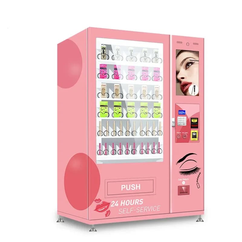 Customized Pink Eyelashes Automatic Distributor for Faux Eyelashes Cosmetic Makeup Automatic Eyelashes Distributor for Hair Beauty Sale with LED Screen