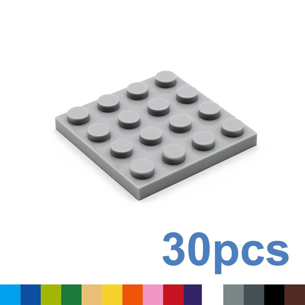 30 pz FAI DA TE Blocchi di Costruzione Figure Sottili Mattoni 4x4 Punti 12 Colori Educativi Formato Creativo Compatibile Con 3031 Giocattoli per I Bambini