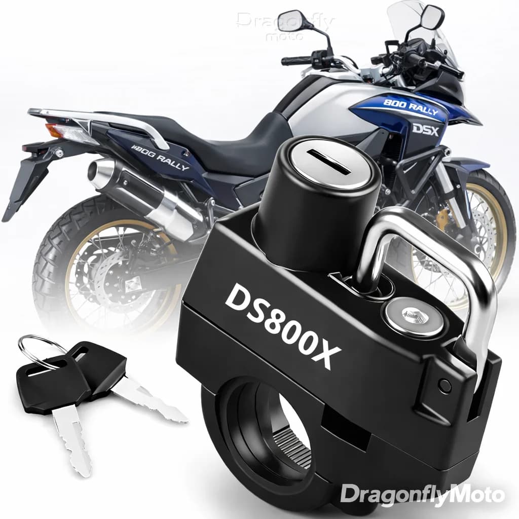 Lucchetto Antifurto per Casco Moto VOGE 800 RALLY DSX 800 DSX800, Dispositivo di Bloccaggio Antiruggine