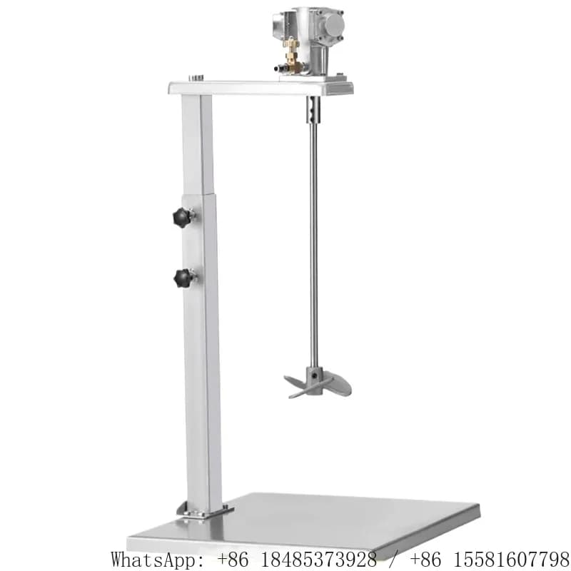 5 Gallon 60L Pneumatic Mixer Air Agitator Stirrer Blender Aluminum Alloy 1/8HP 2800RPM Industrial Liquid Paint Mixing Equipment