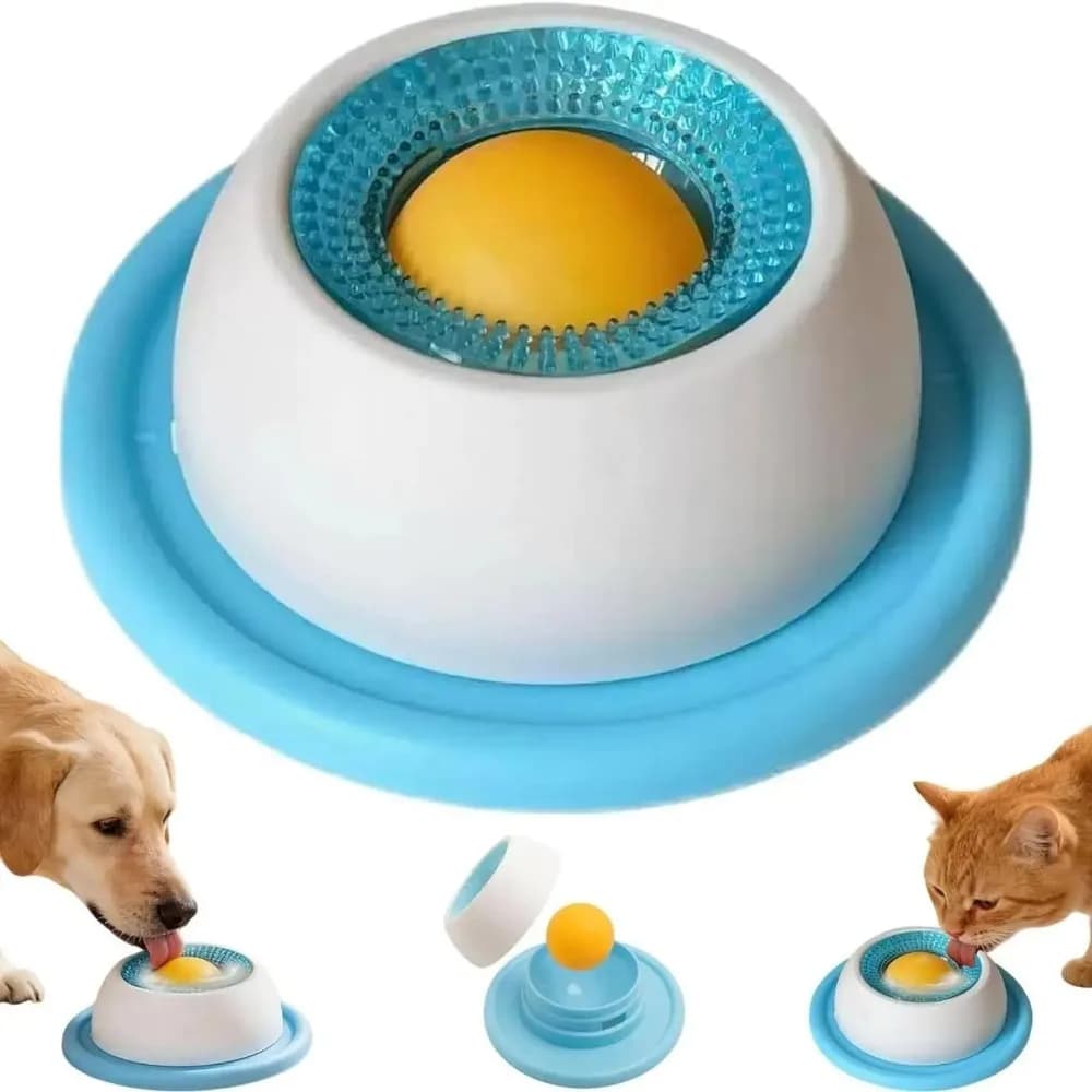 Dogs Cats Lick Toys Interactive Pet Toys Slow Feeder Food Dispenser for Puppy Training Enrichment Cats Feeding Bowl