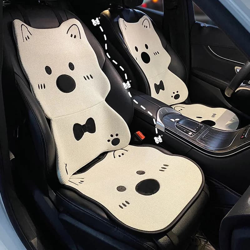 Car Seats Cushion Cute Comfortable Wear-resistant Car Rear Seat Cover Summer Cooling Seat