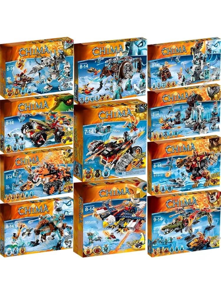 Ice Bear King Mecha Bear Blocks Frosty Fort Wind Blown Eagle Toy Gongfu Legend Series Building Blocks Magnetic Tiles Plastic ...