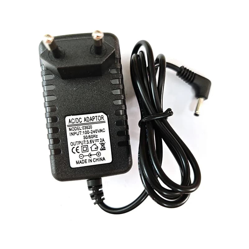 AC DC 3.6V 2A Power Adapter Gun 3.6V 2000MA Universal Power Adapter DC 5.5*2.1mm