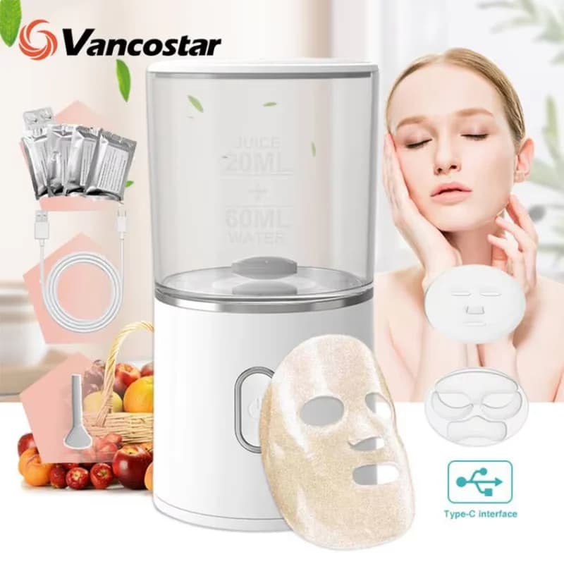 Macchina per la creazione di maschere per il viso Trattamento facciale Dispositivo automatico di bellezza SPA per frutta e verdura naturale per uso domestico