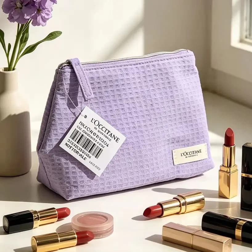 Loccitane Portable Travel Toiletry Bag Wear Resistant Beauty Storage Pouch Fine Stitching For Business Trip Vacation Practical G