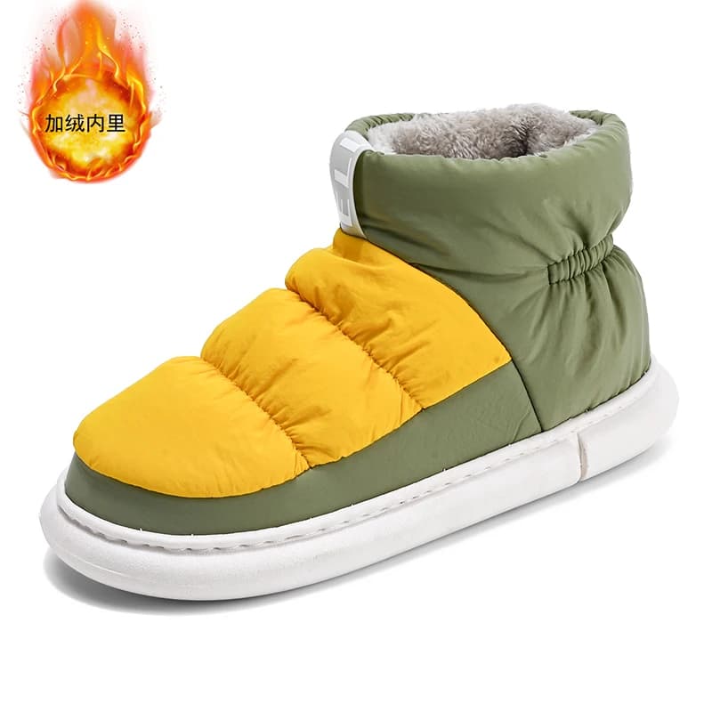 New large men's snow boots Fashion Sneakers with thick sole Oxford men's boots Keep warm motorcycle boots casual men's shoes