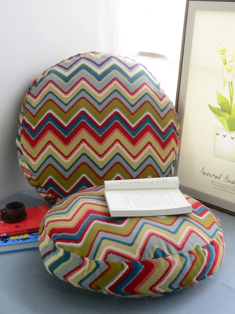 Thickened Japanese Style Zafu Meditation Cushion Removable And Washable round Tatami Floor Pad Nordic Fabric Home Decor
