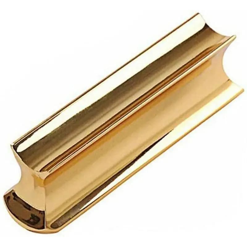 Hawaiian Electric Guitar Tone Bar Slide Stainless Steel Solid Tonebar With 3 Finger Pick + 1 Thumb Pick Gold Silver