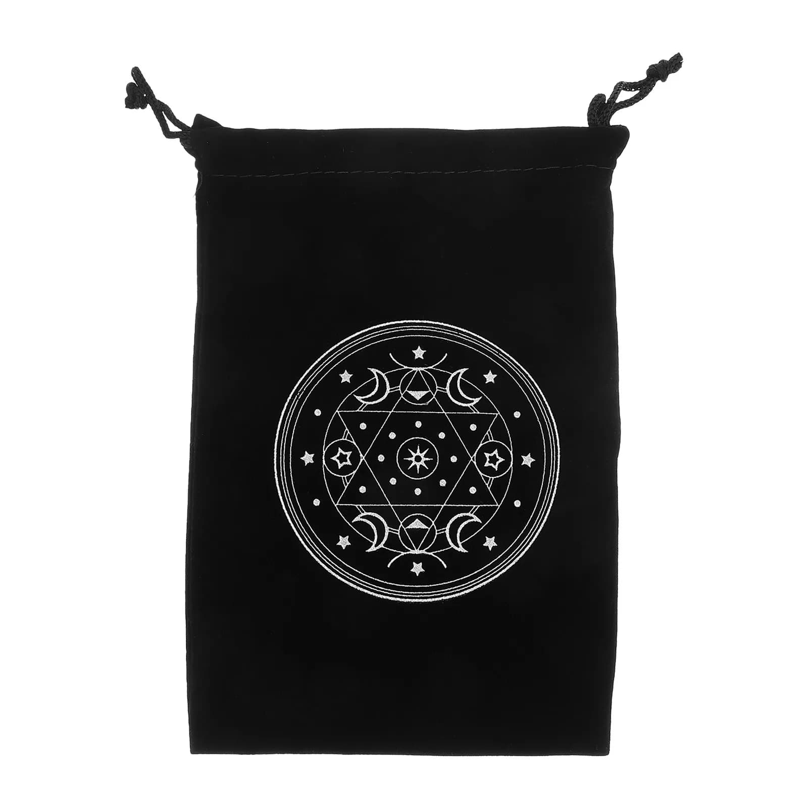 Borsa porta carte dei Tarocchi, sacchetto con coulisse in morbida flanella, elegante organizer decorativo per carte dei Tarocchi, porta carte portatile chic, piccolo