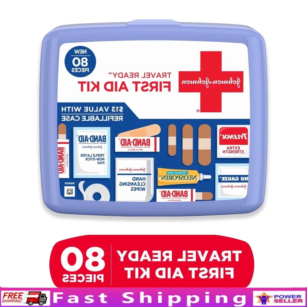 Kit di pronto soccorso portatile pronto per i viaggi 80 pezzi Forniture per la cura delle ferite di emergenza Mini custodia Avventura all'aria aperta da viaggio per veicoli