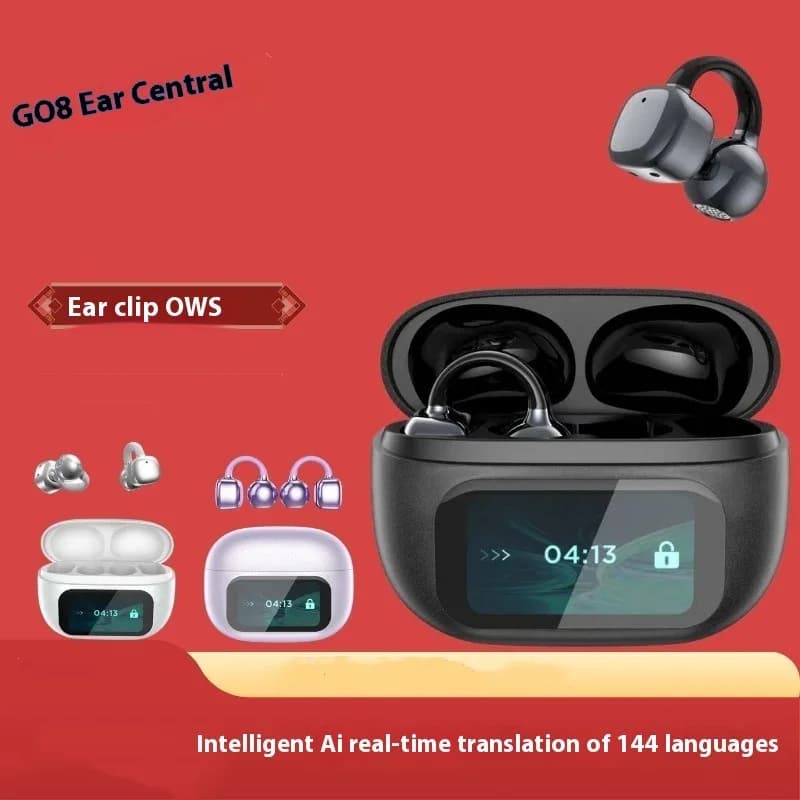 Auricolari Bluetooth Wireless Origin con Traduzione AI in Tempo Reale, Cuffie OWS con Gancio per Orecchio, Chiamate HD e Musica