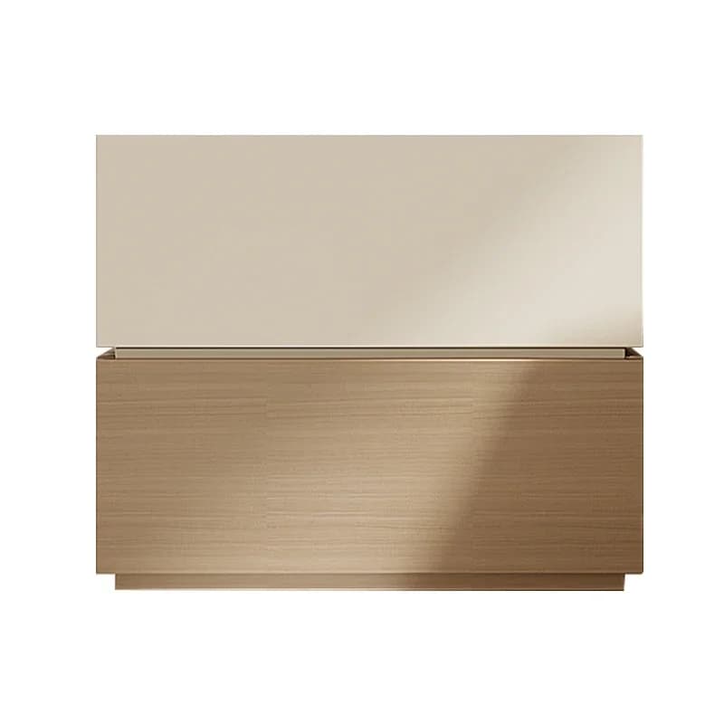 Comodino in legno massello semplice e moderno nuovo armadio portaoggetti a blocchi di costruzione luce di lusso camera da letto di fascia alta crema vento