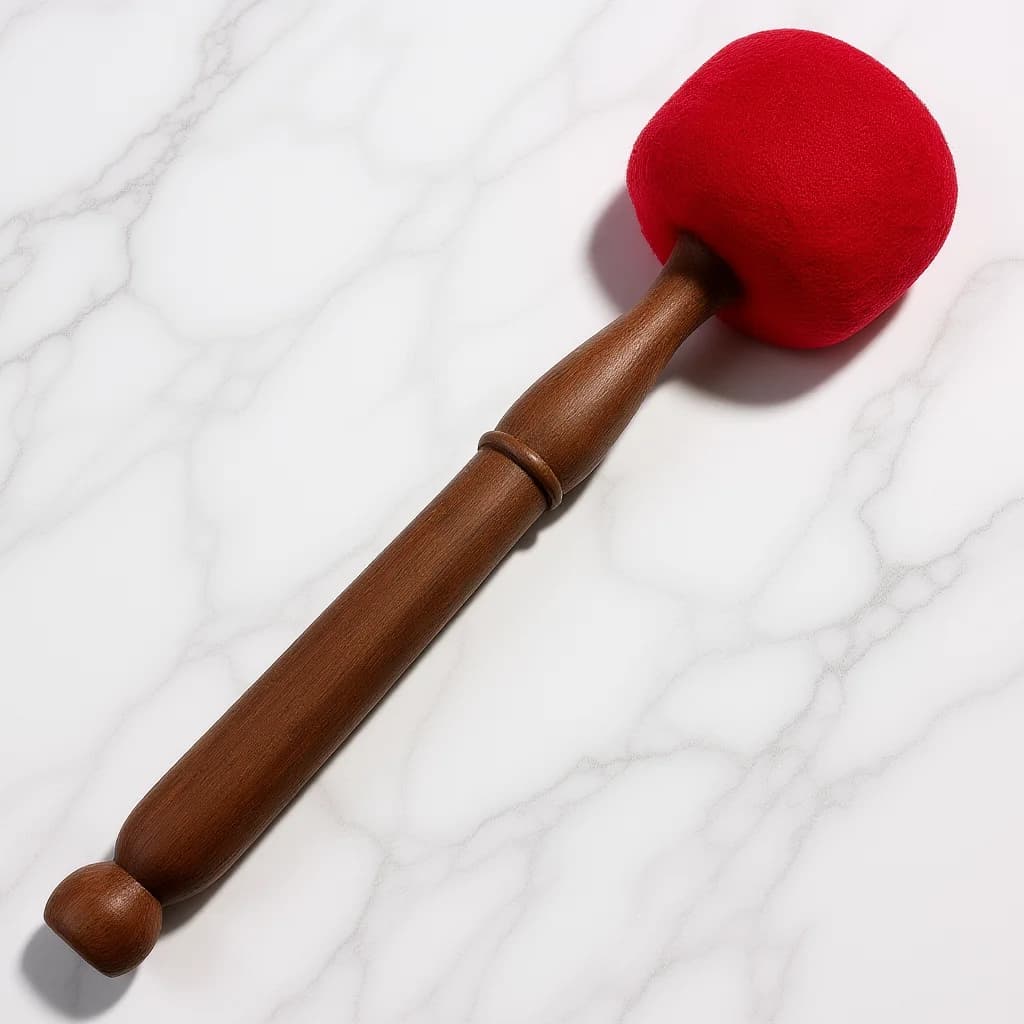 1Pcs Premium Hardwood Singing Bowl Stick Easy Grip Structure Meditation Chanting Bowl Percussion Instrument Parts